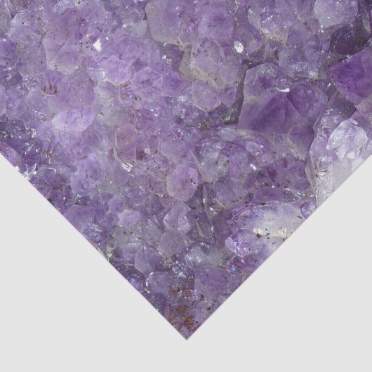 Lila Amethyst heilender Kristalledelstein Geode Seidenpapier (Ausschnitt)