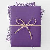 Lila Amethyst in fester Farbe Geschenkpapier Set (Beispiel)