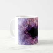 Lila Amethyst Kaffeetasse (Vorderseite Links)