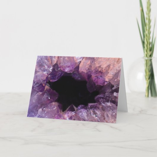 Lila Amethyst Karte (Vorderseite)