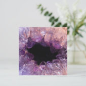 Lila Amethyst Karte (Stehend Vorderseite)