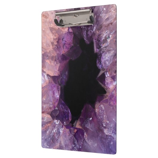 Lila Amethyst Klemmbrett (Links)