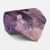 Lila Amethyst Krawatte (Gerollt)