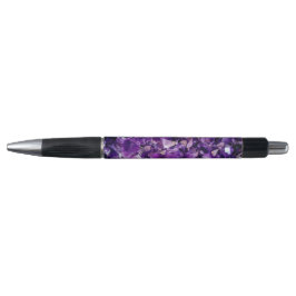 Lila Amethyst-Kristall-Gemstone-Pen Kugelschreiber