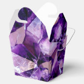 Lila Amethyst-Kristall-Geode-Gems-Gastgeschenk Geschenkschachtel (Geöffnet)