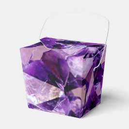 Lila Amethyst-Kristall-Geode-Gems-Gastgeschenk Geschenkschachtel