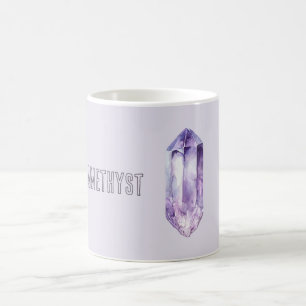 Lila Amethyst-Kristall Kaffeetasse