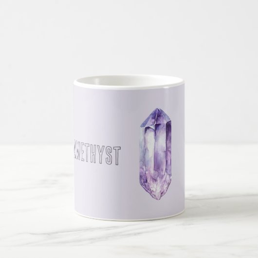 Lila Amethyst-Kristall Kaffeetasse (Mittel)