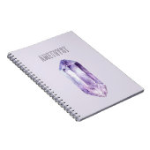 Lila Amethyst-Kristall Notizblock (Rechte Seite)