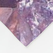 Lila Amethyst-Kristallcluster Fleece Blanket (Ecke)