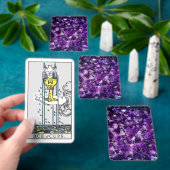 Lila Amethyst-Kristalle Edelstein Tarot Deck Spielkarten (InSitu)