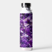 Lila Amethyst Kristallgeode Gemi Wasser Flasche (Links)