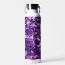 Lila Amethyst Kristallgeode Gemi Wasser Flasche