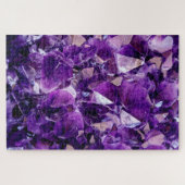 Lila Amethyst Kristallgras Experte Jigsaw Puzzle (Horizontal)