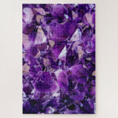 Lila Amethyst Kristallgras Experte Jigsaw Puzzle (Vertikal)