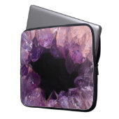 Lila Amethyst Laptopschutzhülle (Vorderseite Links)