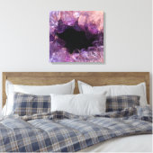 Lila Amethyst Leinwanddruck (Insitu (Schlafzimmer))