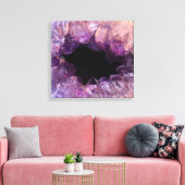 Lila Amethyst Leinwanddruck (Insitu (Wohnzimmer))