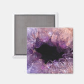 Lila Amethyst Magnet (Vorderseite/Rückseite)
