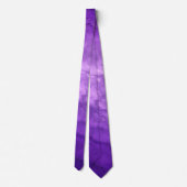 Lila Amethyst Ombre Marmor Elegant Moderner Chic Krawatte (Rückseite)