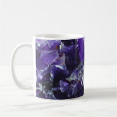 Lila amethyst personalisierter Name Kaffeetasse (Links)