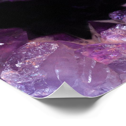 Lila Amethyst Poster (Ecke)