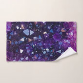 Lila Amethyst Quartz Crystal Badhandtuch Set (Handtuch)