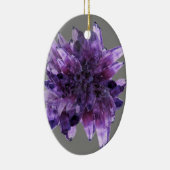 LILA AMETHYST QUARTZ CRYSTALS MINERAL KERAMIKORNAMENT (Rechts)
