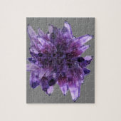 LILA AMETHYST QUARTZ CRYSTALS MINERAL PUZZLE (Vertikal)