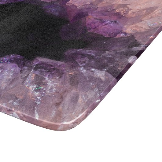 Lila Amethyst Schneidebrett (Ecke)