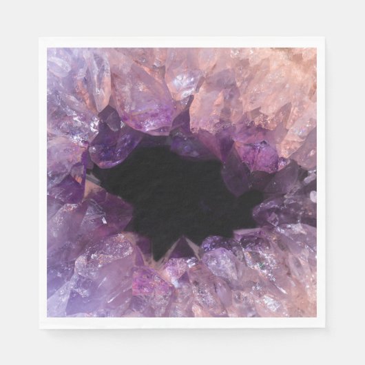 Lila Amethyst Serviette (Vorderseite)