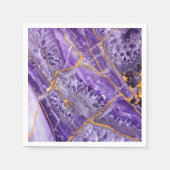 Lila Amethyst Serviette (Vorderseite)