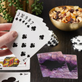 Lila Amethyst Spielkarten (In Situ)