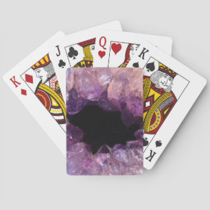 Lila Amethyst Spielkarten