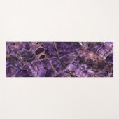 Lila Amethyst Stone Yoga Mat Yogamatte (Vorderseite (Horizontal))