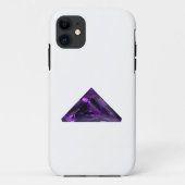 Lila Amethyst Triangle Gemstone Case-Mate iPhone Hülle (Rückseite)