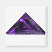 Lila Amethyst Triangle Gemstone Magnet (Vorne)