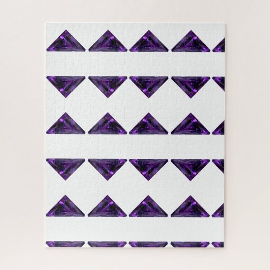 Lila Amethyst Triangle Gemstone Puzzle (Vertikal)