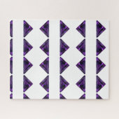 Lila Amethyst Triangle Gemstone Puzzle (Horizontal)
