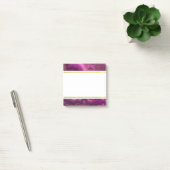 Lila Amethyst und Gold Abstrakt Agate Post-it No Klebezettel (Büro)
