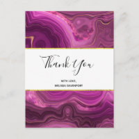 Lila Amethyst und Gold Abstrakte Agate Vielen Dank