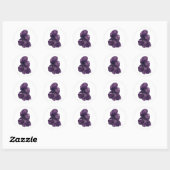 Lila Amethyst Vector Art Sticker (Blatt)