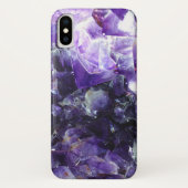 Lila Amethyste Case-Mate iPhone Hülle (Rückseite)