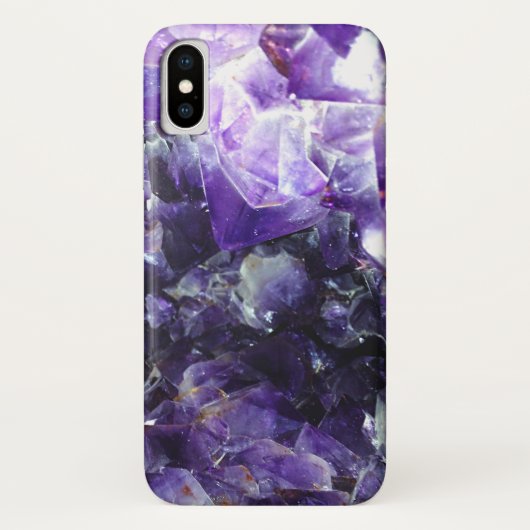 Lila Amethyste Case-Mate iPhone Hülle (Rückseite)