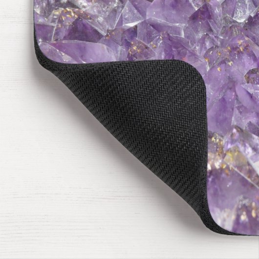 Lila Amethystikstein-Look Mousepad (Ecke)