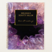 Lila amethystischer beruflicher Termin Planer (Vorderseite)