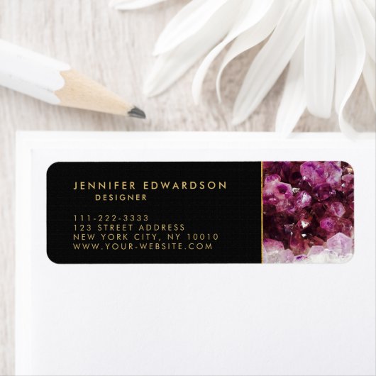 Lila Amethyststein (Insitu)