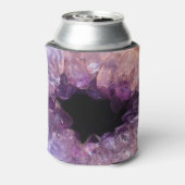 Lila Amethyststein Braut und Bräutigam Hochzeit Dosenkühler (Kanne Rückseite)