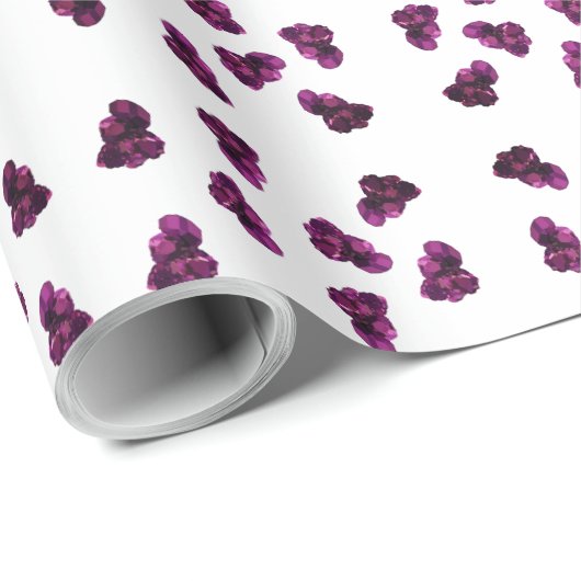 Lila Amethywrapping-Papier Geschenkpapier (Rolleneckpunkt)