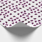 Lila Amethywrapping-Papier Geschenkpapier (Ecke)